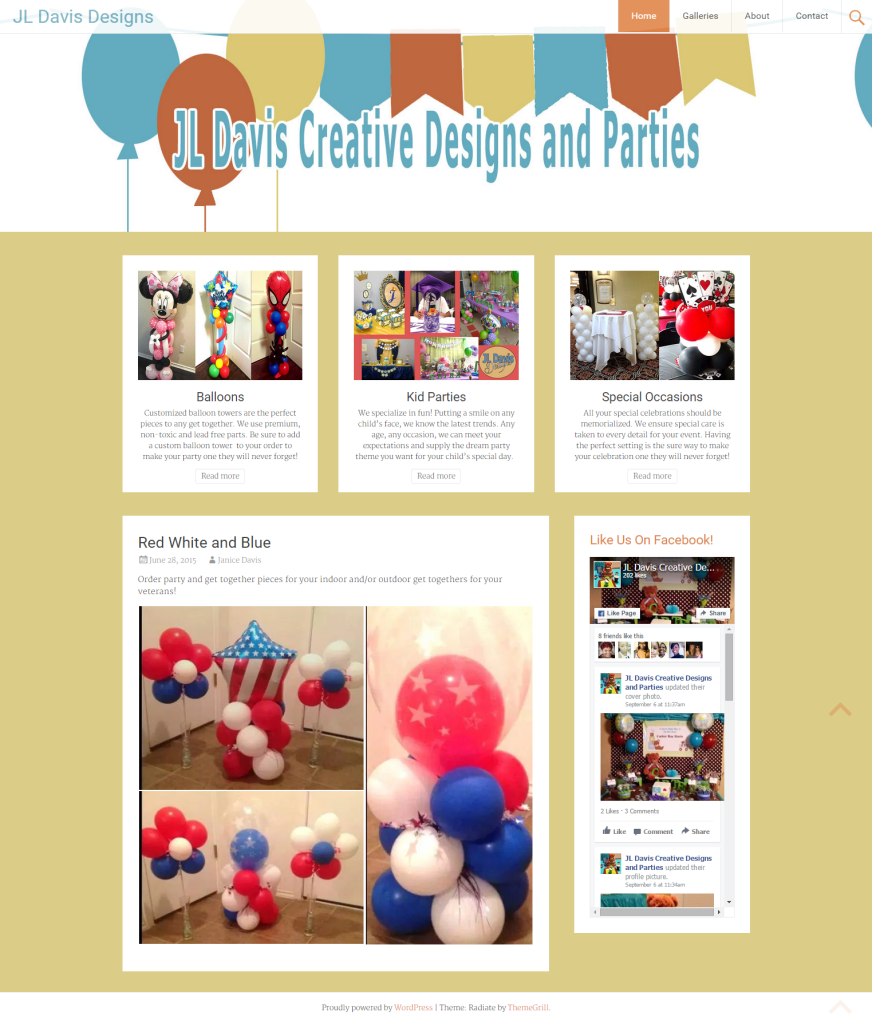 The Gunter Graphics Basic 4-Page Website Package great for small businesses.